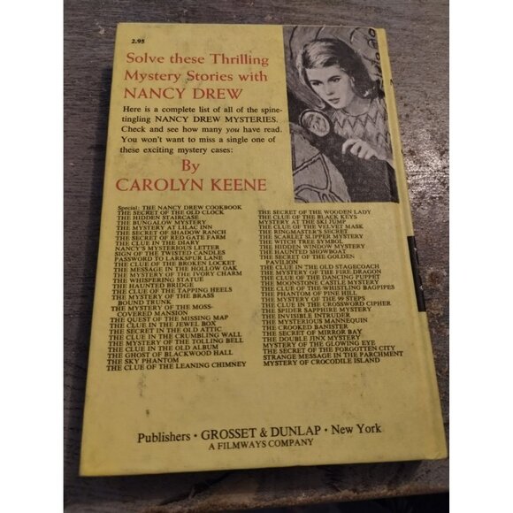 Nancy Drew Mystery Series "The Moonstone Castle Mystery" 1963 Hardcover Book By - Picture 2 of 3